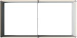 vidaXL Verhoogde Tuinbak - Natuurlijk Hout - 163 x 80 x 55 cm - Staal