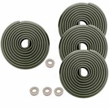 HIMRY® KXD7000 Randbescherming, L-vormig schuimkussen, extra verdikt, spons-tafelrandkussen, hoekkussen, randbescherming, anti-botsing, stootbescherming, zwart