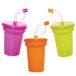 Baker Ross VC191 Neon Bendy Rietjesbekers - Set van 6, Neon Drinkbekers met Rietjes