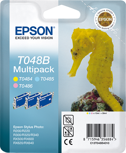 Epson Seahorse Multipack 3-kleur T048B single pack / geel, Lichtmagenta, Lichtyaan