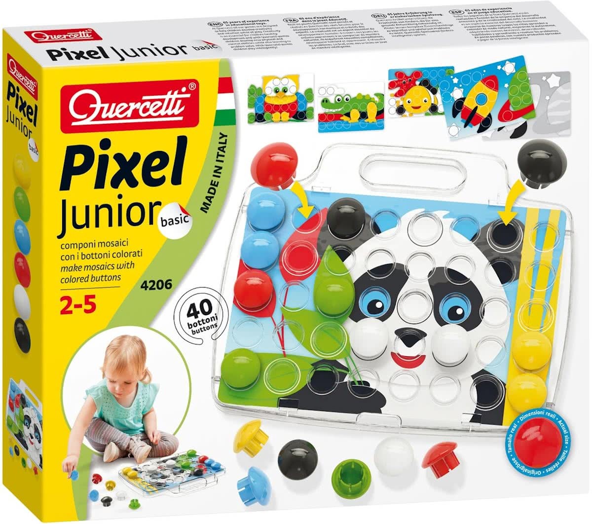 Quercetti pixel junior insteekmozaïek