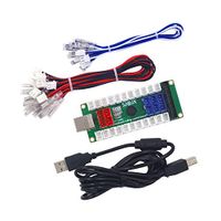 SJ@JX Panda SJ@JX Development Keyboard Encoder Board Game Controller DIY LED Keyboard Development Board Media Music USB Encoder 104/88 Keys Arcade DIY Kit