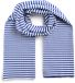 PIECES PCALBERTE SCARF NOOS BC Gestreept Polyester Vrouwen Kinderen Langwerpig sjaal Bluing