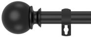 Tringle à rideaux en acier inoxydable, 70-340 cm - Embouts ronds avec supports