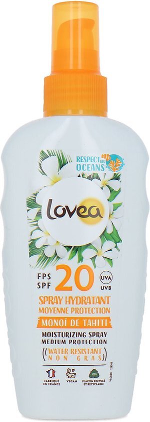 Lovea Moisturizing Sun Protection Spray Mono&#239; de Tahiti - 150 ml (SPF 20)