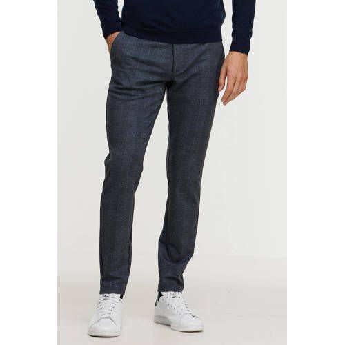 ONLY & SONS ONSMARK Geruite Regular Fit Broek - Blauw