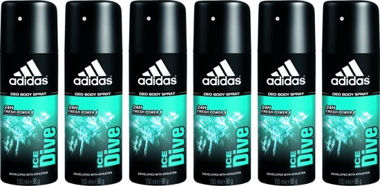 Adidas Ice Dive Bodyspray Man Voordeelverpakking