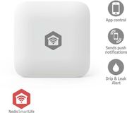 Nedis SmartLife Watermelder - Lekkagemelder - Zigbee 3.0 - Batterij Gevoed - Max. batterijduur: 12 maanden - Wit