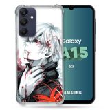 Cokitec Samsung Galaxy A15 4G / 5G Manga Tokyo Ghoul Kaneki Wit Versterkte hoes