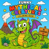 Funny Mythical Creatures: Fun and Magical Creatures to Color for Kids Ages 4–8