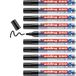 edding 250 whiteboardmarker - noir - 10 whiteboardstiften - ronde punt 1,5-3 mm - boardmarker uitwisbaar - voor whiteboard, flipchart, magneetbord, prikbord, memobord - sketchnotes - navulbaar