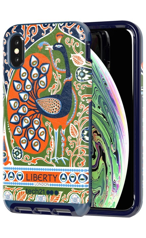 Tech21 Evo Luxe Liberty Francis iPXs-Blue blauw, multi / iPhone X/Xs