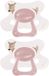 Difrax Fopspeen Natural - 18+ Maanden - Hert - Roze - 2 Stuks