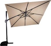 Lesliliving Zweefparasol VirgoFlex Ecru 300 x 300 cm