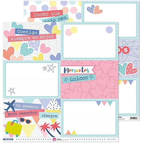 Anita y Su Mundo Anita & Zijn Wereld Collection Moments Scrapbooking, papier, grote kaarten, 30,5 x 30,5 cm