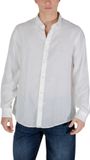 ARMANI EXCHANGE Linen Shirt Long Sleeve Classic - White XXL