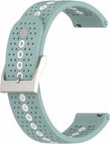 By Qubix Qubix Garmin Venu / Sq / Sq2 / 2 plus - Dot Pattern bandje - Groenblauw