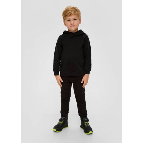 s.Oliver s.Oliver hoodie met backprint zwart