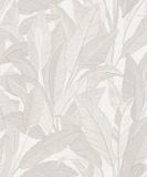 Dutch Wallcoverings Renaissance Leaves White Wit/Crème Vliesbehang 10m x 53cm RE521051