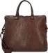 Harold's Leren Business tas Laptoptas met laptopvak Submarine Post-Businessbag Brown Donkerbruin