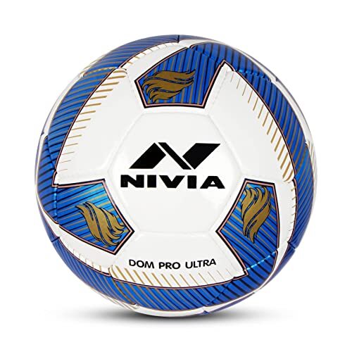 Nivia Unisex Dom Pro Ultra Voetbal, Blauw, 5