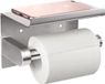 Laurraine Distributeur de papier toilette en acier inoxydable SUS 304 Argent fixation murale