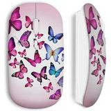 Maniacase Vlinders roze blauw Draadloze Muis