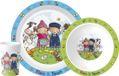 Bambolino Fien en Teun kinderservies set 3-delig - bord, schaaltje en beker - boerderij
