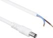 BKL DC plug (m) 5,5 x 2,5mm stroomkabel met open einde - max. 7A / wit - 2 meter