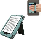 kwmobile flip cover voor e-reader - geschikt voor Amazon Kindle Paperwhite (2024)/Colorsoft - Van imitatieleer en -suède - In mintgroen / donkergrijs