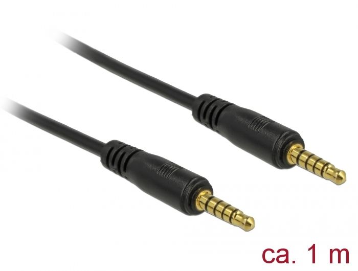 DeLOCK 85696 - Audio kabel - 1 m - Zwart