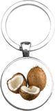 MC Living KadoExpress Sleutelhanger Glas - Kokosnoten