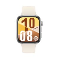 HUAWEI WATCH FIT 4 Montre connectée - Écran numérique 1,82", GPS, Bluetooth 5.2, Boîtier argenté, Bracelet blanc