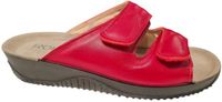Rohde Dames Slippers Met Klittenband Sluiting - Rood - 36