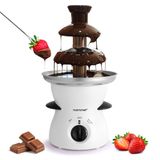 NutriChef Elektrische chocoladefontein, 3 niveaus, waterval, fondue