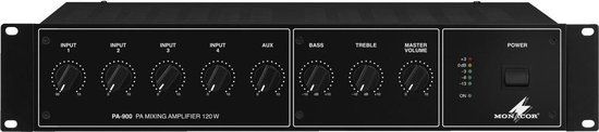 Monacor PA-900 PA-versterker 120 W