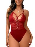 Buitifo Vrouwen Sexy Bodysuit Een Stuk Babydoll Lingerie Kant Teddy Negligee