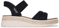 Skechers Slip-Ins: Bobs Sun Ray Sandalen Plat - Zwart - Maat 40