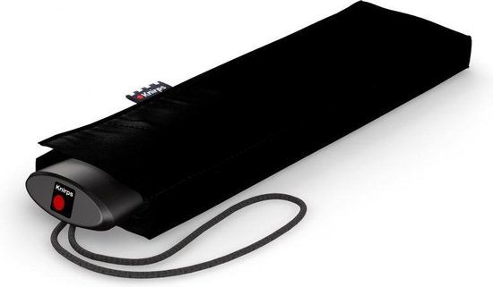 Knirps AS.050 Slim Manuel Paraplu, Zwart