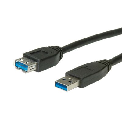 ROLINE 11.02.8977 USB-kabel - USB Type-A - 0,8 m - Zwart