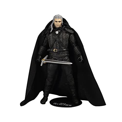 Mcfarlane Witcher Netflix 7IN WV1-GERALT of Rivia (seizoen 1) - met stoffen cape, veelkleurig