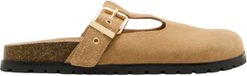 Steve Madden Atticus Dames Muiltjes Taupe Suède Maat 37