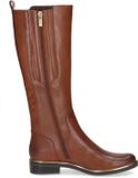 Caprice Cognac Combi Leren Dames Laarzen - Cognac - 39