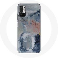 Maniacase Hoesje voor Xiaomi Poco M3 Pro Grijs abstracte textuur achtergrond