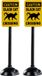Lemax Scary Road Signs - Set of 2