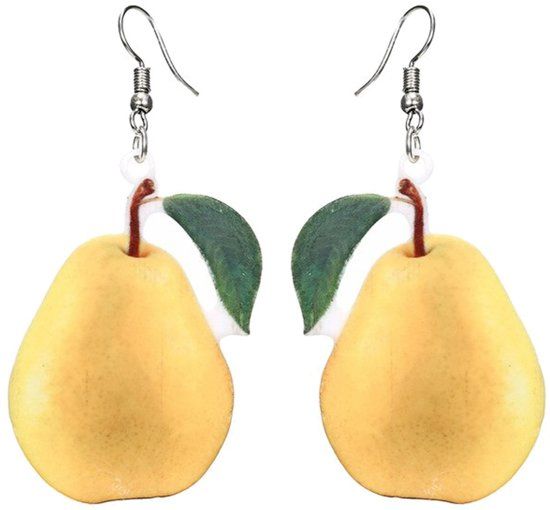 Fako Bijoux® - Oorbellen - Groente & Fruit - Peer - 8720039885424