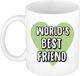 Bellatio Decorations Koffiemok - Groen - Keramiek - 300 ml