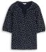 Tom Tailor T-shirt met stippenpatroon - Maat XS - navy white small dot design