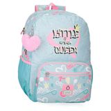 Enso Little Urban Queen Schoolrugzak, blauw, 32 x 42 x 14 cm, polyester