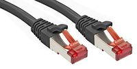 LINDY 47783 RJ45 Netwerkkabel, patchkabel CAT 6 S/FTP 10.00 m Zwart Snagless 1 stuk(s)